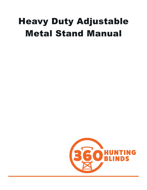 Heavy Duty Adjustable Metal Tower Stand Instructions front page thumbnail