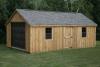Deluxe Cape Cod Garage 14′ x 24′ Board and batten siding, slate architectural shingles